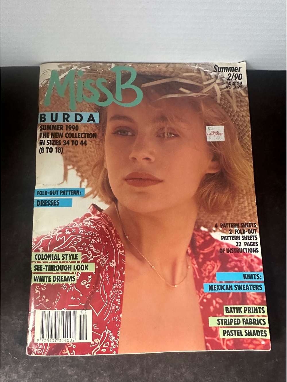 Vintage Miss B Burda Summer 2/190 Sewing Magazine Patterns Included